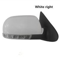 Automobilių priedai Sulankstomas šoninis galinio vaizdo veidrodėlis Hyundai Santa Fe 2.4L 2.7L 2007 2008 2009 2010 2011 2012 8 PIN su lempute White right