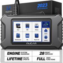 MUCAR CS90 OBD2 skaitytuvas 28 atstatymo paslaugos Nemokami atnaujinimai visą gyvenimą Profesionali variklio diagnostikos priemonė Automobilių kodų skaitytuvas white