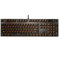Rapoo V500PRO Single Backlit Mechanical Keyboard, Wired Full-Size Gaming And Office Keyboard for Laptop, 104 Keys, Anti-Ghosting, Brown Switches