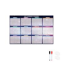 Foldable 2027 Wall Calendar Large Size Calendar Planner Sheet Full Year Planner  Family Planning C white