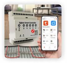 Grindinio šildymo valdiklis Zigbee Plus - 5 zonos