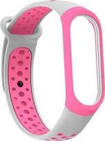 Beline smartwatch strap for Xiaomi Mi Band 3/4 | Silicone | pink/grey
