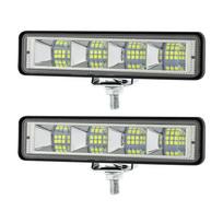 Darbinės LED lempos priedai Kempingas Avarinis remontas Darbinė lemputė LED darbinė šviesos juosta Prožektorius Juosta Automobilis Visureigis Bekelė Vairavimas Priešrūkinis žibintas 2PCS gray
