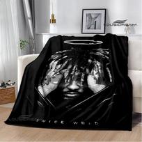 3D reperis Juice Wrld 999 Retro spausdinti pledai Flanelinis šiltas pledas Minkštas jaukus pledas Kelioniniai pledai lovos užtiesalai Gimtadienio dovana 75x90cm