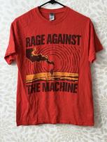 Rage Against The Machine Reprint Band Tee Red Gildan Shirt Unisex T-Shirt M brown