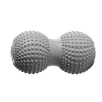 Durable And Safe Tpe Yoga Fitness Ball Peanut Roller Double Lacrosse Massage Ball For Deep Tissue Myofascial Release Neck Leg Arm Muscle Relax gray