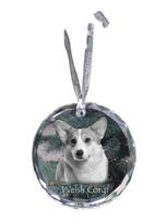 Pembroke Welsh Corgi - crystal bauble with a photo, dog photo in crystal, personalized Christmas tree ornament by Art-Dog brand skaidri