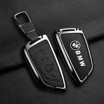Karštas 2025 m. Odinis Automobilio Nuotolinio Rakto Dėklas Dangtelis Korpusas Fob Skirtas BMW X1 X3 X5 X6 X7 1 3 5 6 7 Serijoms G20 G30 G11 F15 F16 G01 G02 F48 Raktai black