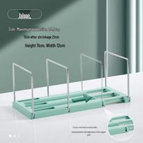 Retractable Desktop Book Stand and Holder for Students mėlyna