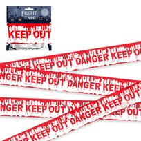 6CM Halloween Warning Tape Signs Halloween Props Window Prop Party Danger Warning line Halloween Decoration Witch Balloons red