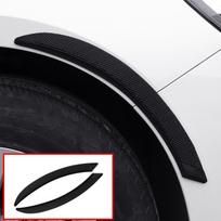 Rato arkos apsauginė nuo įbrėžimų juosta Modifikacija Universali automobilio apsaugos nuo smūgių juosta Plačių arkų rato arkos Anglies pluošto lipdukas nuo įbrėžimų Dekoratyvinė guma (New) Wheel Arch Trim + Solid Black + (Pair) black