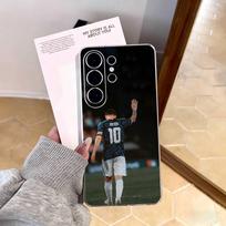 Lionelio Messi- puolėjas Telefono dėklas Samsung S25, S24, S21, S22, S23, S30, Ultra, S20, Plus, Fe, Note, 10, 9, 5G Skaidrus dangtelis Samsung S25ULTRA