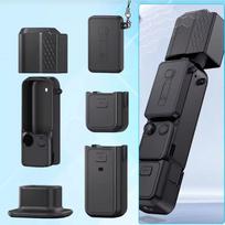 Accessories Set for DJI OSMO Pocket 4, Screen Protector & Lens Protective Case & Storage Bag & ND Filter & Selfie Stick Tripod gray