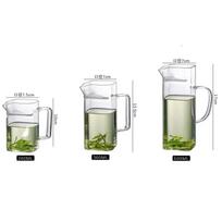 Square Mouth High Borosilicate Glass Tea Pitcher Fair Cup With Filter Kung Fu Tea Set Chahai Glass Serving Teacup Teaware 250ml gryna
