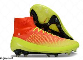 Vyrų vandeniui atsparūs futbolo bateliai – Ghost Face megzti FG dygliuoti bateliai (Dydžiai 39-45) – Galimas nemokamas pristatymas Size 41 black