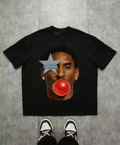 Kobe Bryant Burbulinės Gumos Pop Vintažiniai Trumpomis Rankovėmis Marškinėliai Vasaros Vyriški Gatvės Stiliaus Y2K Mados Harajuku Krepšinio Marškinėliai Laisvalaikio Viršutiniai Drabužiai M white