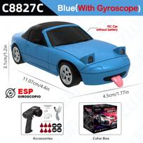 C8827 1:43 4WD RC Driftas su LED apšvietimu, ESP giroskopu, pilnai proporcingu nuotolinio valdymo transporto priemonės elektriniu modeliu, žaislas vaikams, dovana
