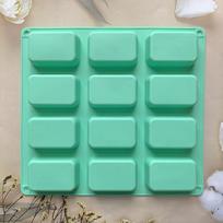 Silicone Mini Loaf Pan Bread Baking Silicone Mold For Brownie Cheesecake Chocolate Bar Kitchen Bakeware Meatloaf Ice Cube Tray A2 blue