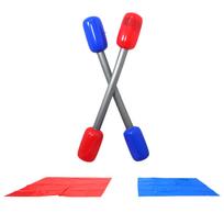 Inflatable Battle Sticks M Kit Pool Flo For Adults Kid Outdoor Swimming Party Activities Fun Family Summer Game Toy Gift gray