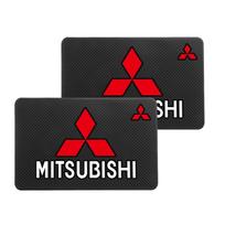 PVC automobilio prietaisų skydelio neslystantis kilimėlis Interjero aksesuarai Mitsubishi Lancer Pajero Sport ASX L200 Eclipse Cross Mirage Xpander black