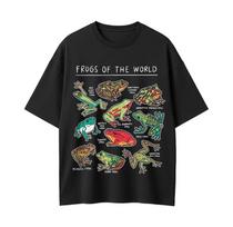 Frogs Of The World T-Shirt, Vintage Frogs Tee, Frogs Lovers Gifts S black