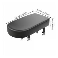 Bike Rear Seat Pad Resilient Rack Soft-Touch for Commuters gray