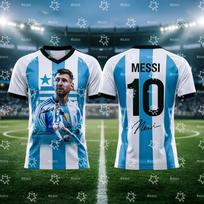 2026 Messi Argentina Team Football Jersey Match & Training Kit Summer Sports  T-Shirt Children's Clothing Tee Y2k XXL