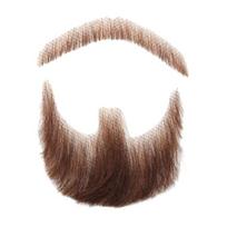 Realistiški kostiumo barzdaskutės Netikri ūsai Netikra barzda Dirbtinė barzda Helovino Cosplay Aksesuarai Šventės reikmenys beige