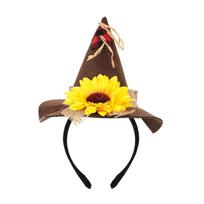 Pilnas skėtiko kostiumo rinkinys su reguliuojamomis šiaudų apyrankėmis Cosplay aksesuarai suaugusiems Derliaus šventei 2 brown