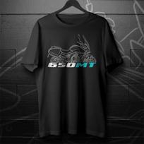 For CFMoto 650MT 2018-2024 fans - Motorcycle T shirt M black