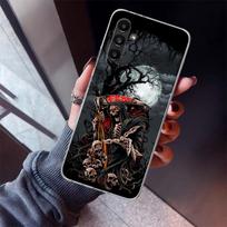 Death Grim Reaper Skull Scythe Phone Case For Samsung Galaxy A17 A57 A37 A16 A26 A36 A56 A15 A25 A35 A55 A14 A13 A54 A53 A34 A24 Samsung A53 gray