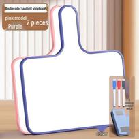 Double-Sided Handheld Dry Erase Whiteboard white