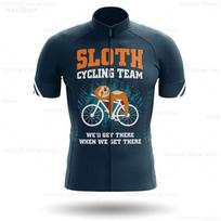 Sloth Team Cycling Set Summer MTB Bike Clothing Pro Team Bicycle Jersey Sportswear Maillot Ropa Ciclismo Cycling Jersey Set S gray