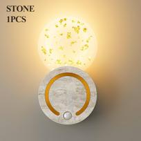 Nordic Motion Sensor Night Light Acrylic Sconce Wireless Wall Lamp for Bedroom Bedside Home