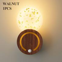 Nordic Motion Sensor Night Light Acrylic Sconce Wireless Wall Lamp for Bedroom Bedside Home