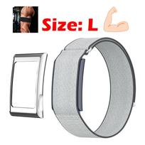 For Amazfit Helio Strap Biceps Nylon Band Metal Case Replacement Armband/wristband for Amazfit Helio Strap Watch Accessories Helio Strap gray