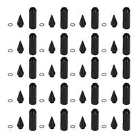 20pcs   M12x1.5 Racing Wheels Rims Lug Nuts 90mm Aluminium Alloy Spiked Nuts with Socket Key brown