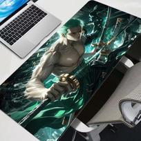 Anime Gaming Speed Mouse Pad Gamer One Piece Large Mouse Mat Keyboard Mousepad Computer durable anime max xxl Desk Mat 40x90cm gray