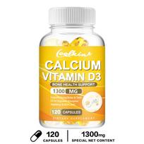 Coolkin Calcium Vitamin D3 Capsules 1300 mg 120 capsules. Vitamin D3 helps with absorption. 120*1