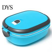 2/1 Layer Stainless Steel Insulated Bento Lunch Box Food Container Storage 1 mėlyna