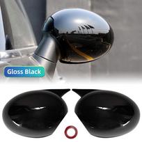 Mini Cooper R50 R52 R53 Kairiarankio vairavimo Lipdukas Plastikinis 2 vnt. Galinio vaizdo šoninio veidrodėlio dangteliai Apsauginis korpusas Gloss Black white