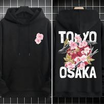 Men Women Mount Fuji Sakura Japanese Style Hoodie Unisex Oversized Japan Landscape Graphic Pullover Hooded Sweatshirt Casual Street Daily Wear XXXL white