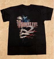 Vintage Resident Evil 2 Zombie Face Gift For Fans Unisex S-5XL Shirt ILS35 M gray