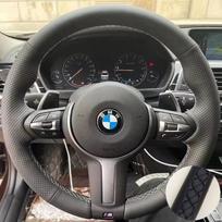 DIY Microfiber Leather Car Steering Wheel Cover For BMW M Sport F06 F10 F15 F16 F20 F21 F25 F30 F32gt F80 F82 X1 X3 x5 Black Thread gray