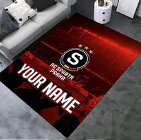 Custom Name Sparta Praha Carpet Rug for Living Room Bedroom Home Sofa Decoration,Kids play Non-slip Floor Mat 70x100cm( 27x39in )