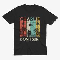 Charlie Don't Surf T Shirt, Retro Apocalypse Now Tee for Movie Fans, Apocalypse Now T Shirt, 1979 Apocalypse Now, Marlon Brando L brown