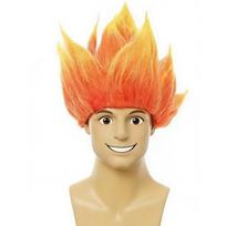 Helovinas Suaugusių Vyrų Z Cosplay Saiyan Perukai Goku Anime Kostiumas Šventės Persirengimas Jaunimo Liepsnos Mėlynas Geltonas Žalias Raudonas Perukas Karnavalo Plaukai orange