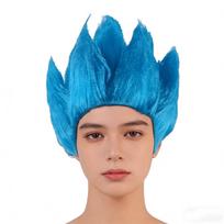 Helovinas Suaugusių Vyrų Z Cosplay Saiyan Perukai Goku Anime Kostiumas Šventės Persirengimas Jaunimo Liepsnos Mėlynas Geltonas Žalias Raudonas Perukas Karnavalo Plaukai blue