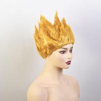 Helovinas Suaugusių Vyrų Z Cosplay Saiyan Perukai Goku Anime Kostiumas Šventės Persirengimas Jaunimo Liepsnos Mėlynas Geltonas Žalias Raudonas Perukas Karnavalo Plaukai orange