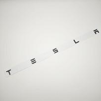3D ABS raidės Tesla logotipas Anglies pluošto chromo juoda raudona emblema Automobilio galinės bagažinės lipdukai Tesla Model 3 Y X S galiniams lipdukams priedai white